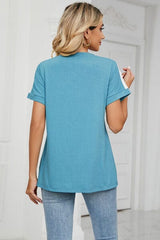 V-Neck Short Sleeve T-Shirt - Flyclothing LLC