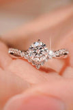 Bold Beauty 1 Carat Moissanite Heart-Shaped Ring - Flyclothing LLC