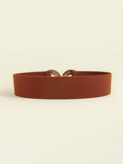 Geometric Buckle Elastic Wide Belt - Flyclothing LLC