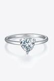 1 Carat Moissanite 925 Sterling Silver Solitaire Ring - Flyclothing LLC