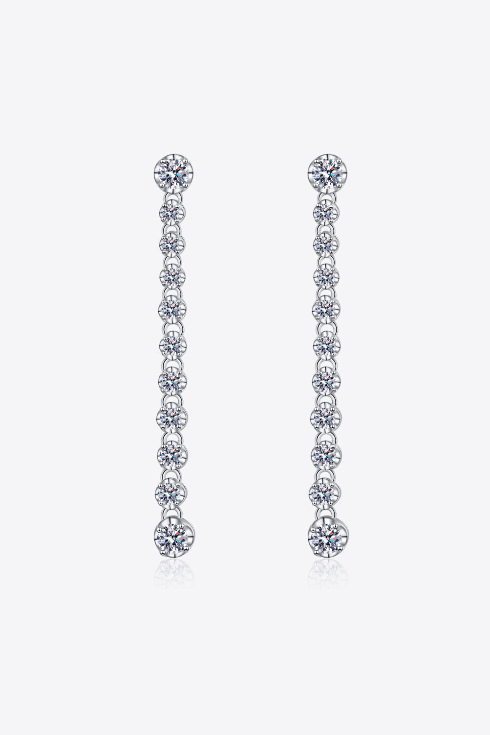 1.18 Carat Moissanite Long Earrings - Flyclothing LLC