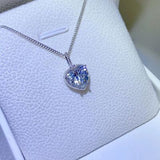 2 Carat Moissanite 925 Sterling Silver Necklace - Flyclothing LLC