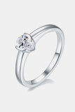 Moissanite 925 Sterling Silver Solitaire Ring - Flyclothing LLC