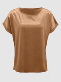 Round Neck Short Sleeve T-Shirt - Flyclothing LLC