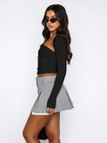 Cutout Raglan Sleeve Bolero and Tube Top - Flyclothing LLC