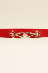 Alloy Buckle Elastic Belt - Trendsi