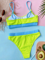 Scoop Neck Spaghetti Strap Two-Piece Swim Set - Flyclothing LLC