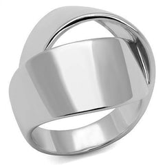 Alamode Rhodium Brass Ring with No Stone - Flyclothing LLC