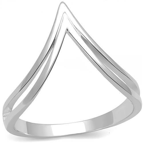 Alamode Rhodium 925 Sterling Silver Ring with No Stone - Flyclothing LLC