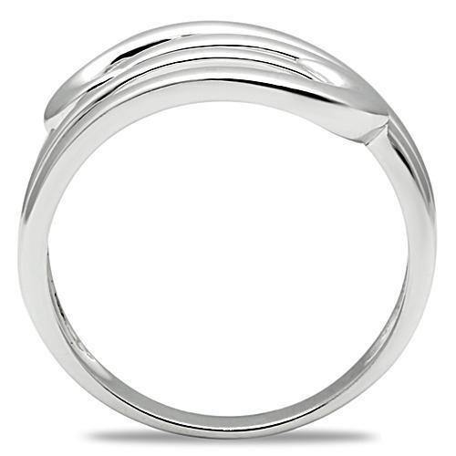 Alamode Rhodium Brass Ring with No Stone - Flyclothing LLC