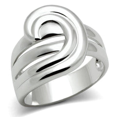 Alamode Rhodium Brass Ring with No Stone - Flyclothing LLC