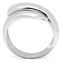 Alamode Rhodium Brass Ring with No Stone - Flyclothing LLC