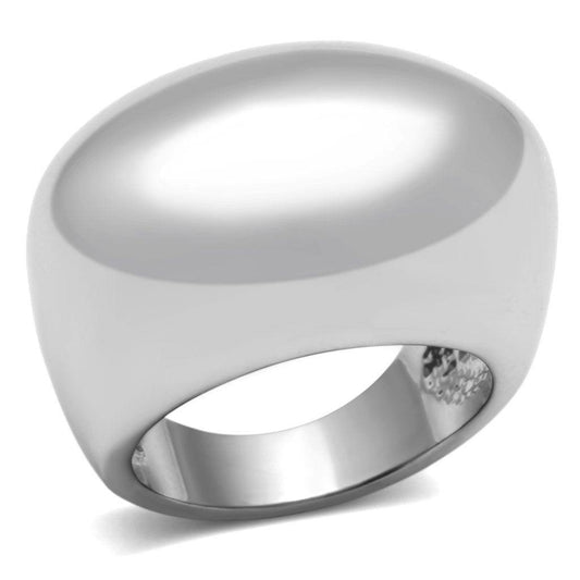 Alamode Rhodium Brass Ring with No Stone - Flyclothing LLC