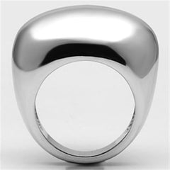 Alamode Rhodium Brass Ring with No Stone - Flyclothing LLC