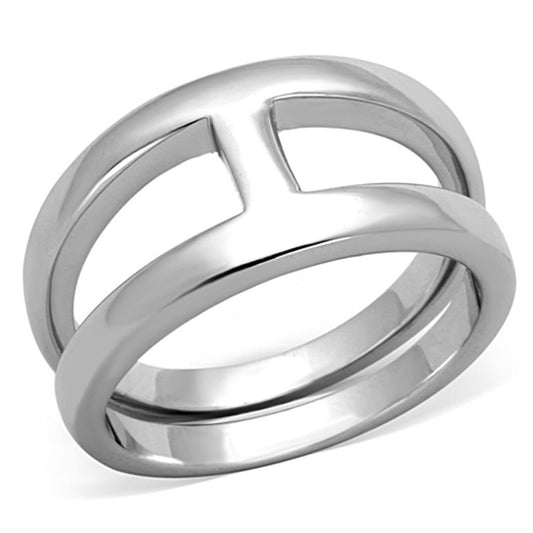 Alamode Rhodium Brass Ring with No Stone - Flyclothing LLC