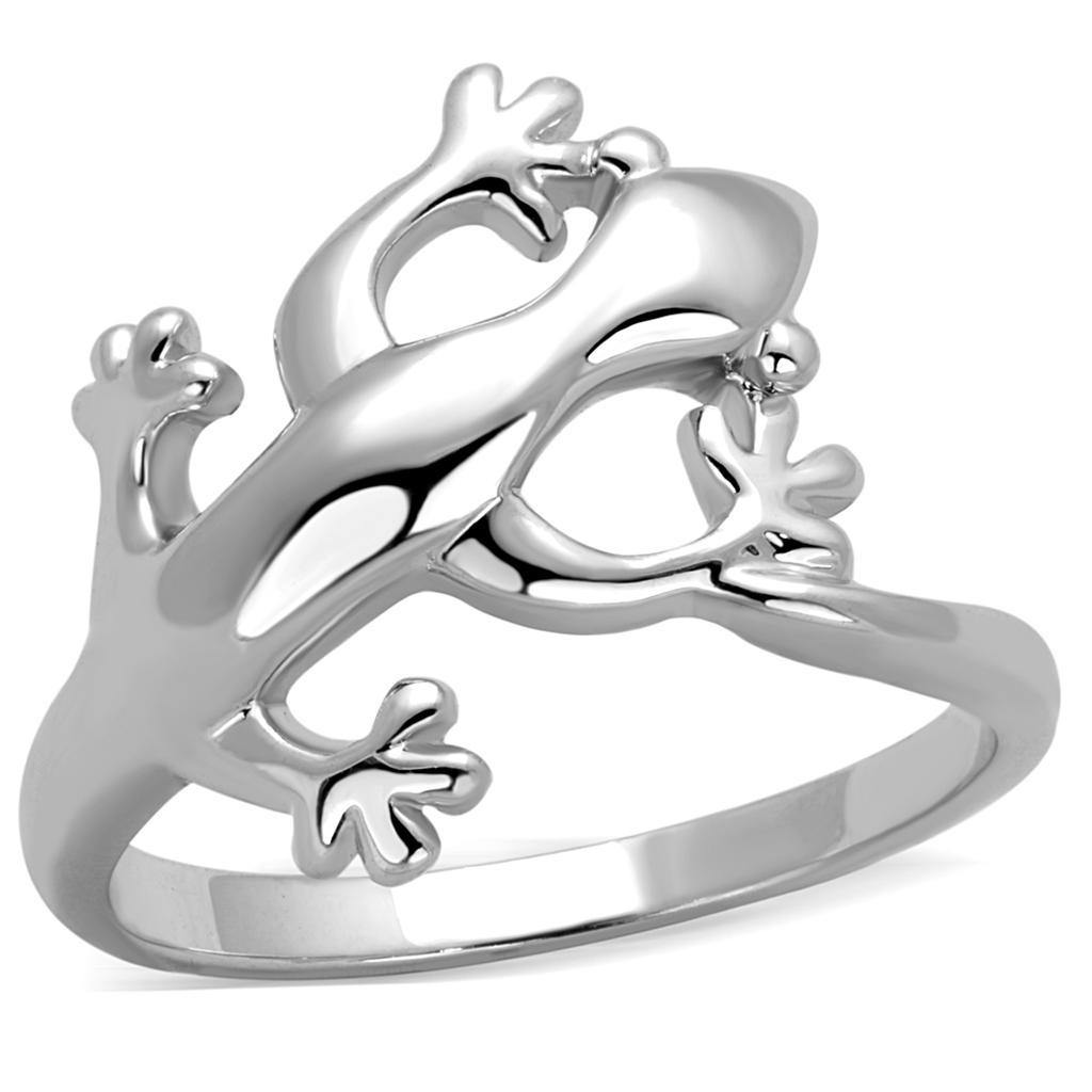 Alamode Rhodium Brass Ring with No Stone - Flyclothing LLC