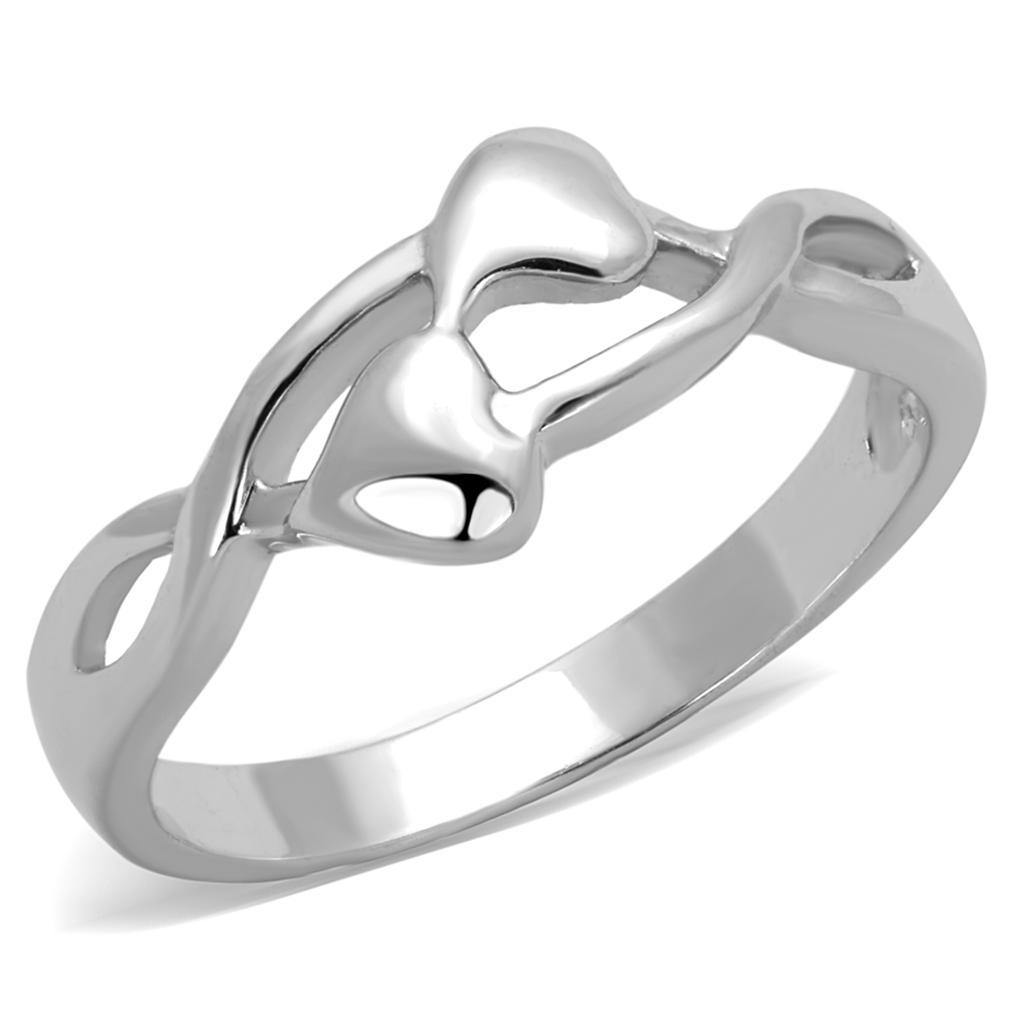 Alamode Rhodium Brass Ring with No Stone - Flyclothing LLC