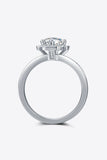 1 Carat Moissanite 925 Sterling Silver Halo Ring - Flyclothing LLC