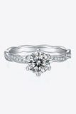 1 Carat Moissanite 925 Sterling Silver Ring - Flyclothing LLC