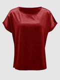 Round Neck Short Sleeve T-Shirt - Flyclothing LLC