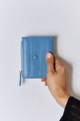 David Jones Texture PU Leather Mini Wallet - Trendsi