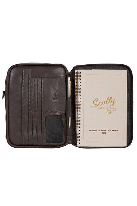 Scully CHOCOLATE SHOULDER TOTE W/AGENDA - Flyclothing LLC