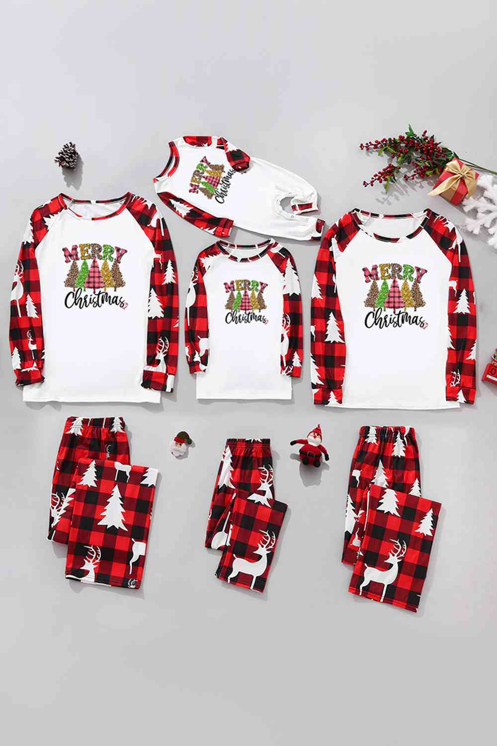 MERRY CHRISTMAS Graphic Top and Pants Set - Flyclothing LLC