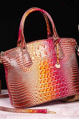 Gradient PU Leather Handbag - Trendsi