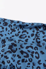 Leopard Print Wide Waistband Leggings - Flyclothing LLC