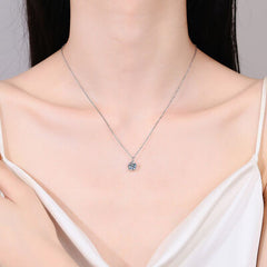 1 Carat Moissanite 925 Sterling Silver Necklace - Flyclothing LLC