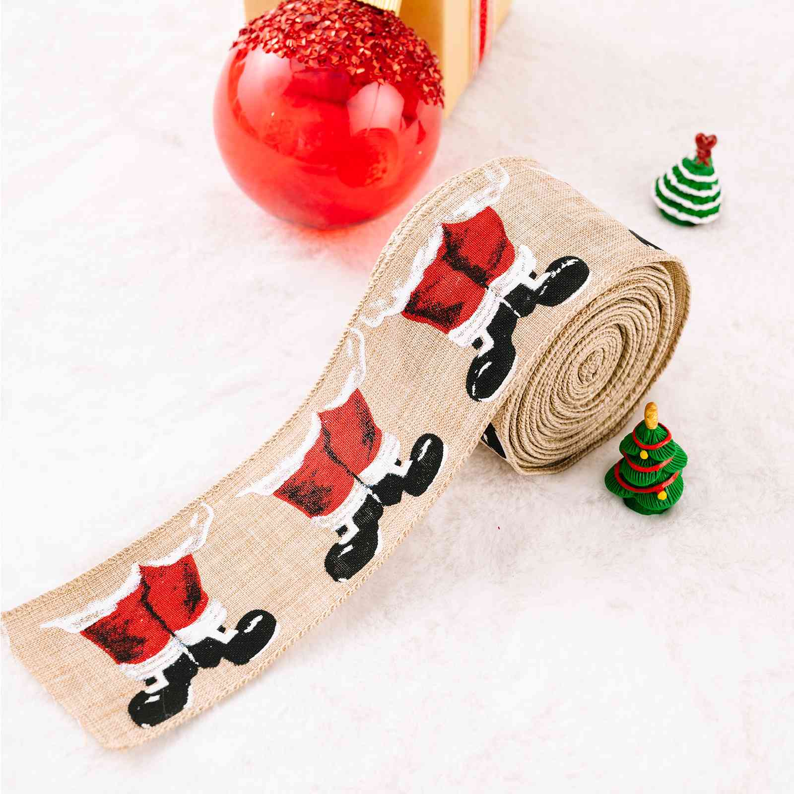 Christmas Polyester Ribbon - Trendsi