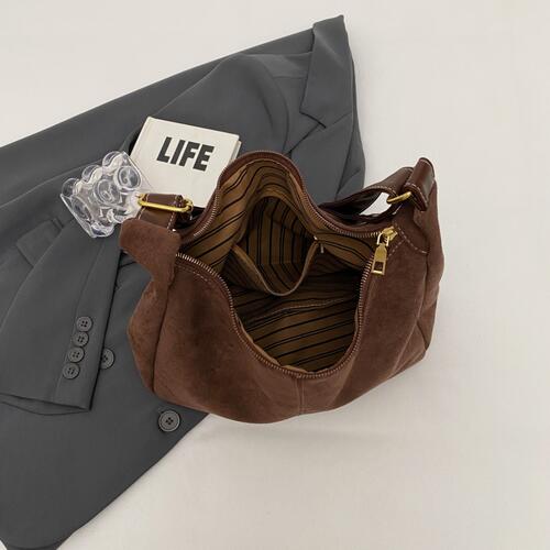 Suede Shoulder Bag - Flyclothing LLC