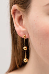 Ball Bead and Chain Stainless Steel Earrings - Trendsi