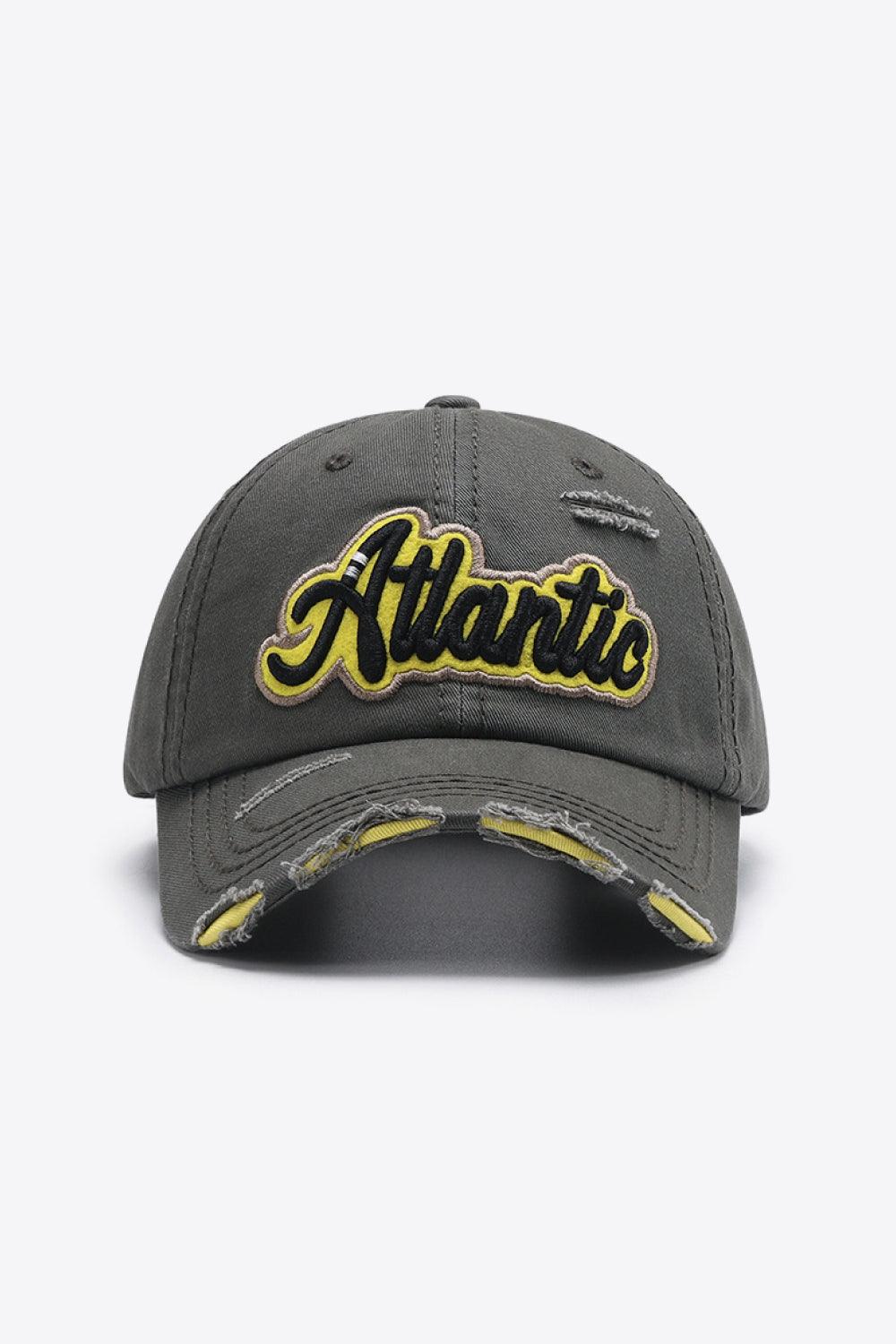 ATLANTIC Graphic Distressed Baseball Cap - Flyclothing LLC