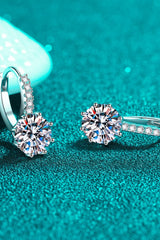 4 Carat Moissanite 925 Sterling Silver Earrings - Flyclothing LLC