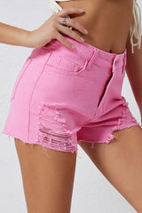 Distressed Denim Shorts - Flyclothing LLC