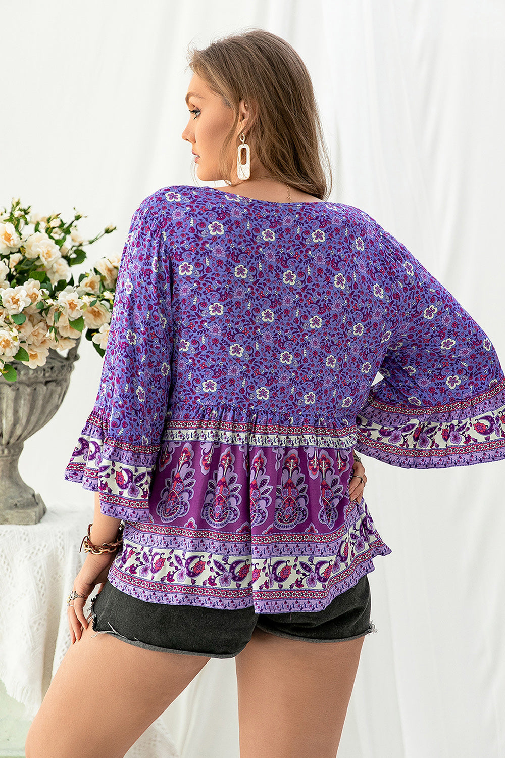 Paisley Tassel Boho Blouse