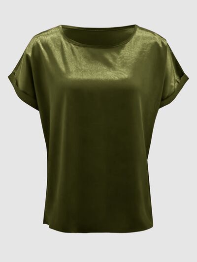 Round Neck Short Sleeve T-Shirt - Flyclothing LLC