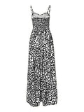 Leopard Sweetheart Neck Cami Dress - Trendsi