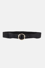 Alloy Buckle Braided Belt - Trendsi