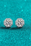 2 Carat Moissanite 925 Sterling Silver Stud Earrings - Flyclothing LLC