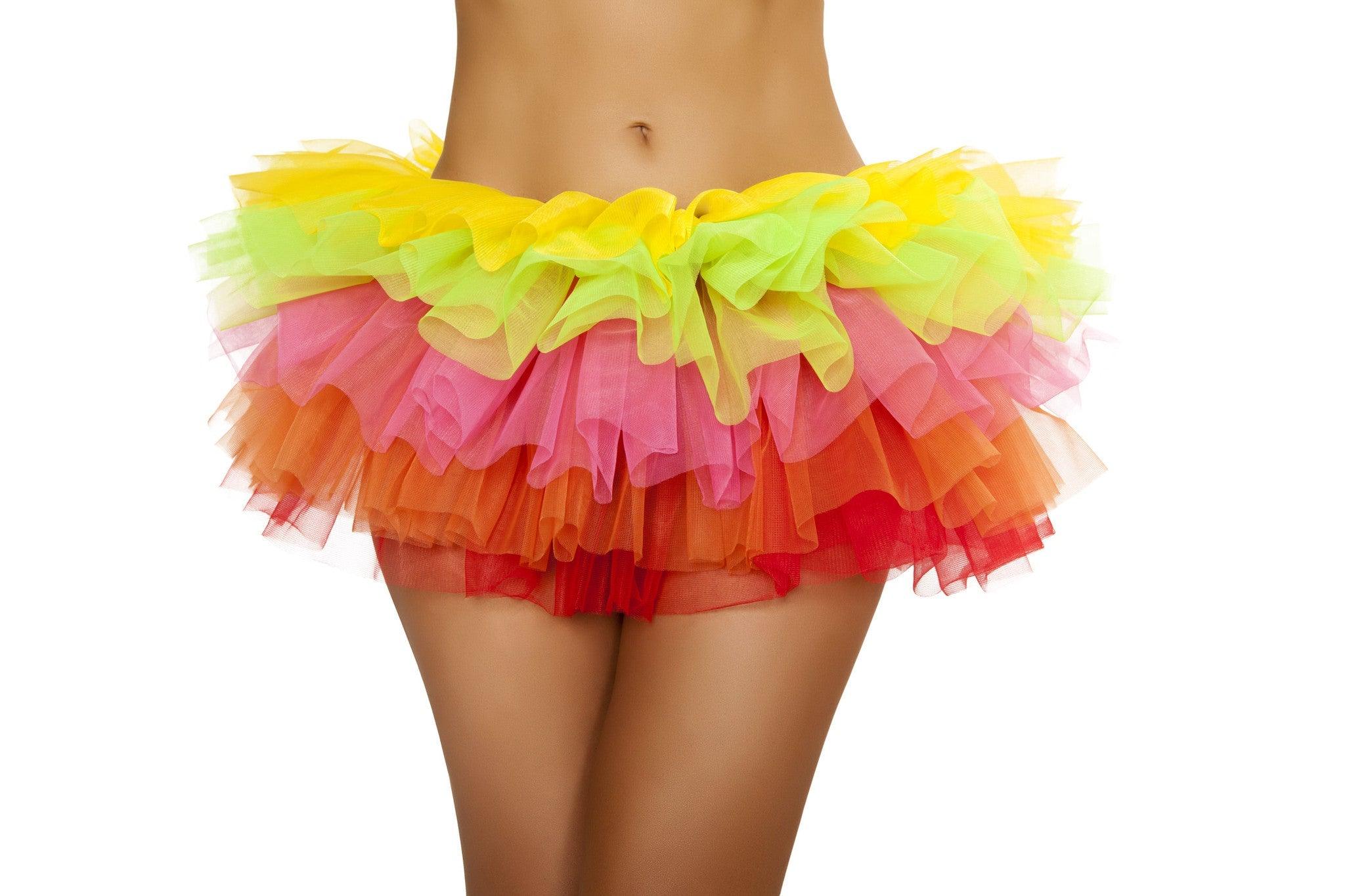 Roma Costume Mini Petticoat features as fluffy and ruffle striped - Roma Costume