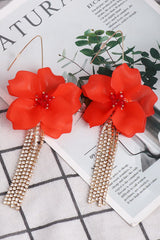 Flower Shape Acrylic Dangle Earrigs - Flyclothing LLC