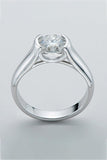 Looking Good 2 Carat Moissanite Platinum-Plated Ring - Flyclothing LLC