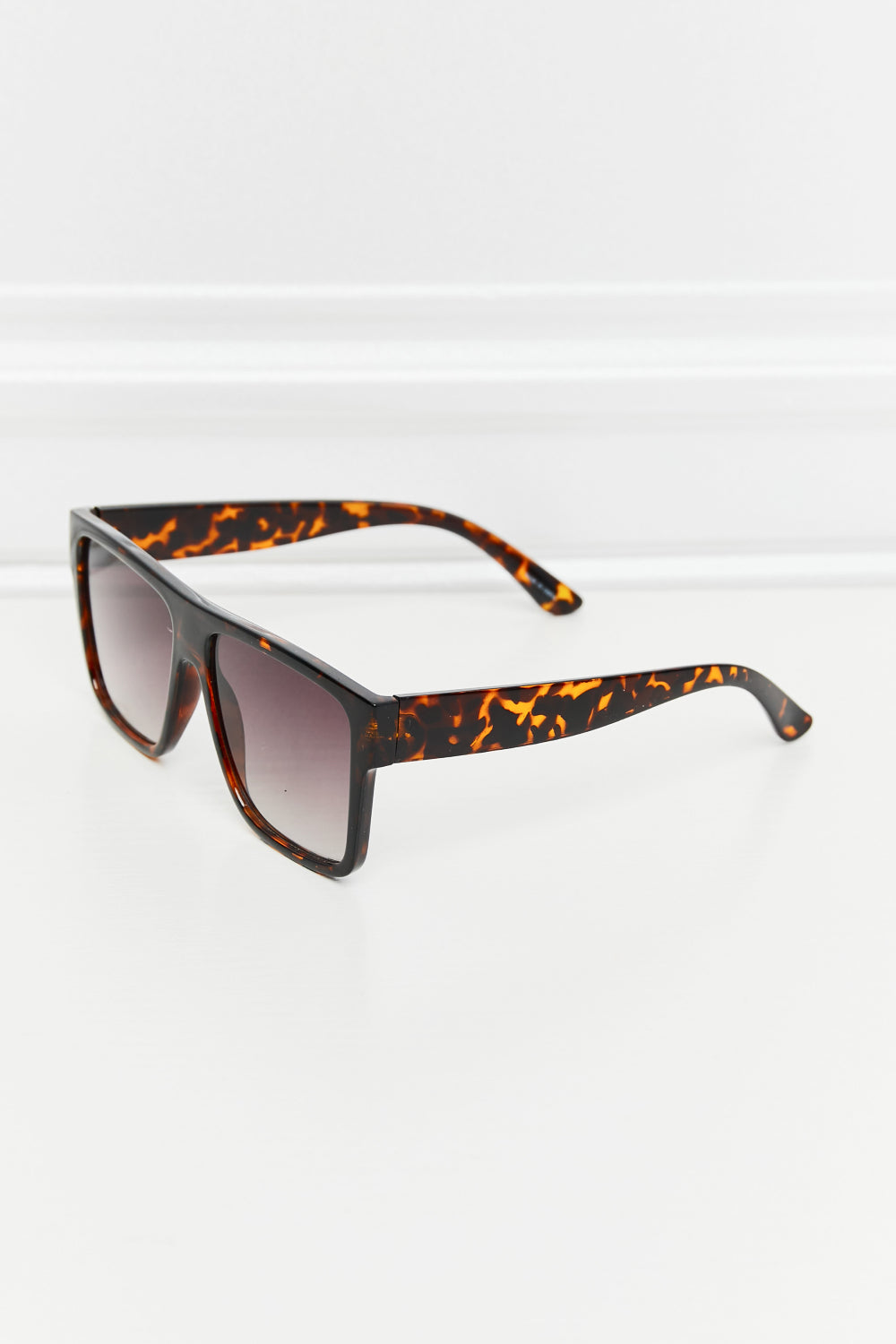 Tortoiseshell Square Full Rim Sunglasses - Flyclothing LLC