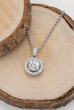 Zircon Pendant 925 Sterling Silver Necklace - Flyclothing LLC