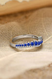 Lab-Grown Sapphire 925 Sterling Silver Rings - Flyclothing LLC