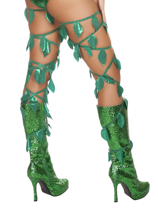 Roma Costume Green Leaf Thigh Wraps