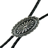 Rockmount Clothing Pewter Oval Concho Western Bolo Tie - Rockmount Clothing