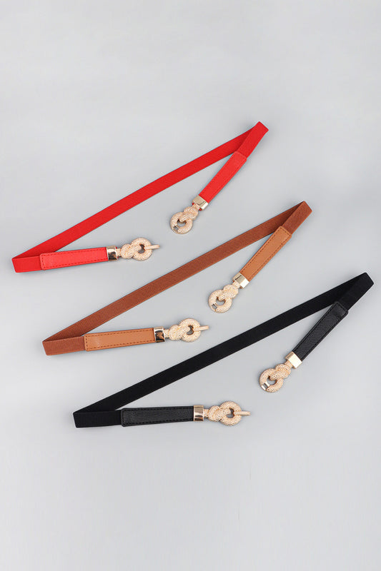 Zinc Alloy Buckle PU Leather Belt - Flyclothing LLC